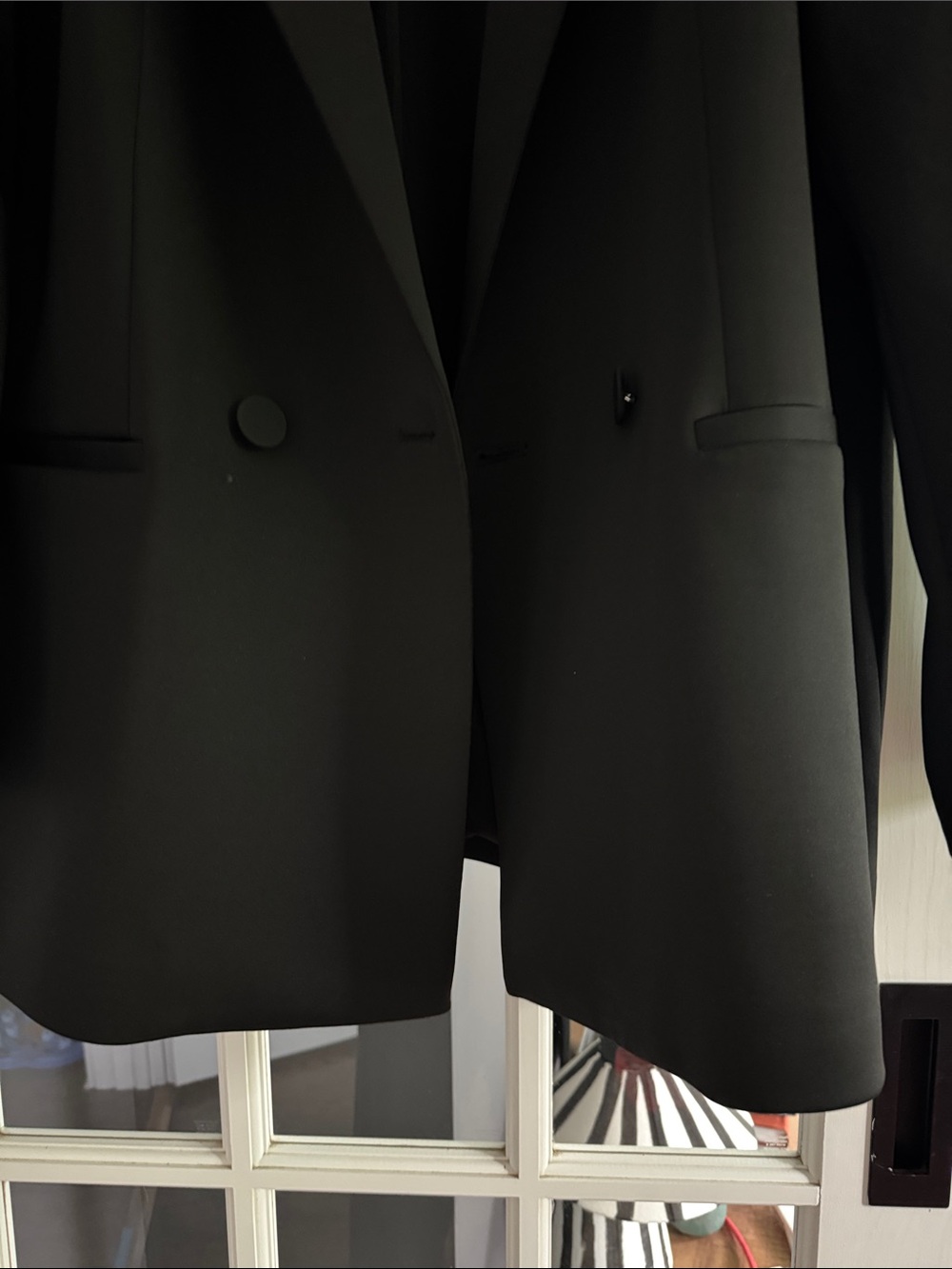 Good American SCUBA Black Oversized Tailored Blazer - Picture 4 of 4